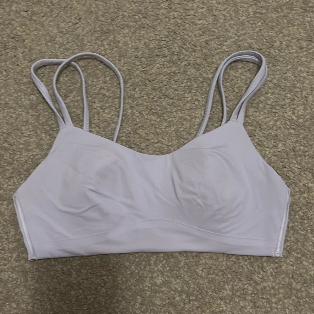 purple sports bra